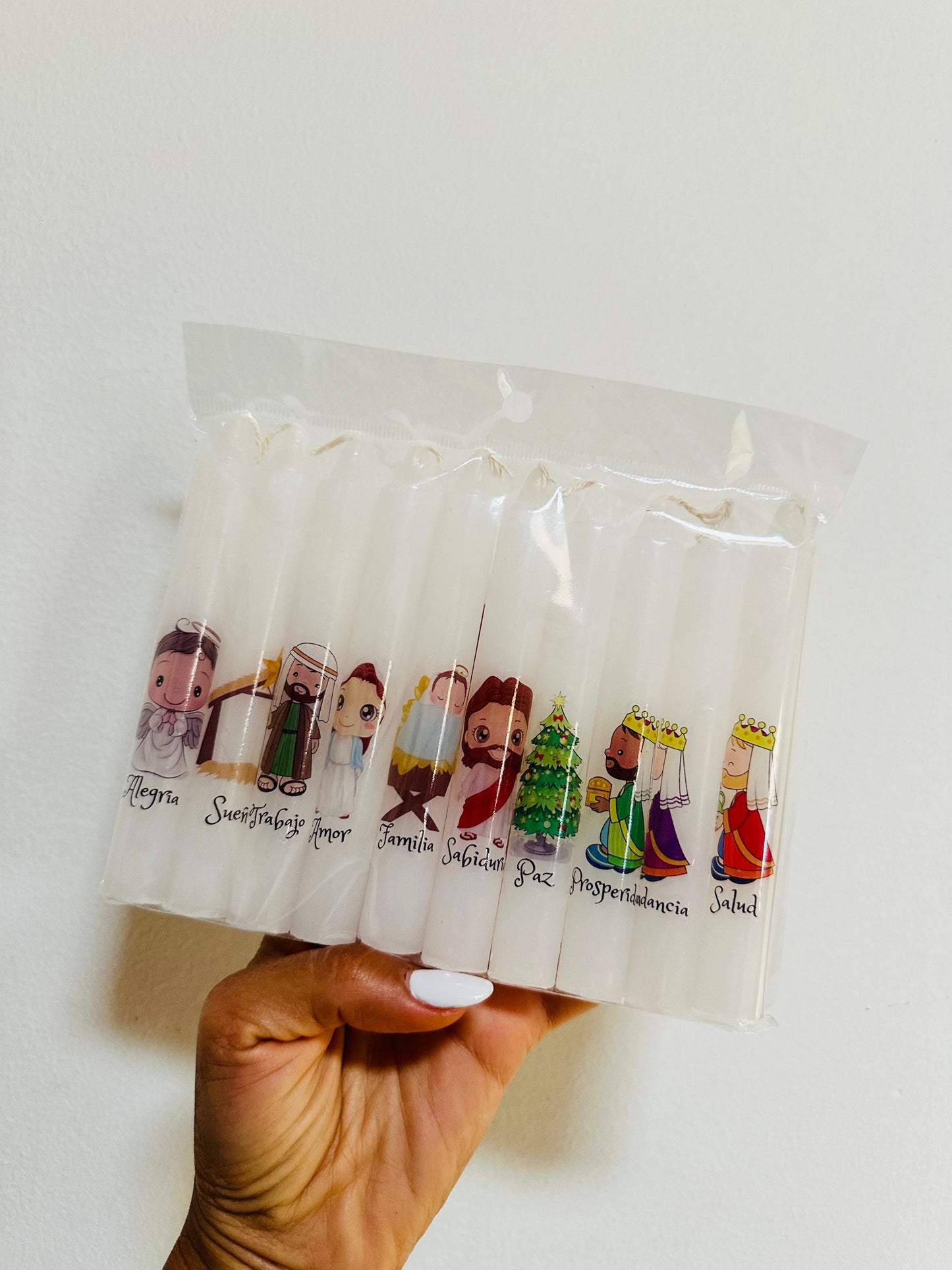 velas navidad x10 santos tiernos
