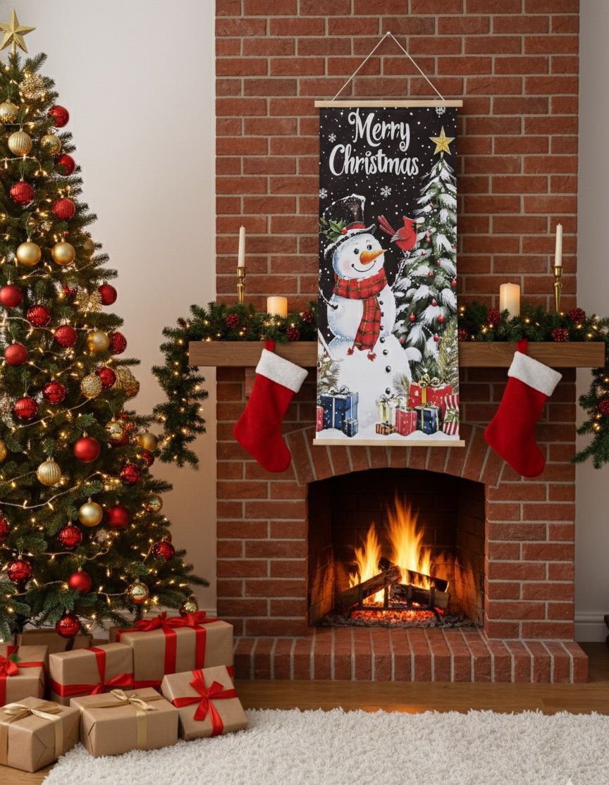 pendón decorativo navidad