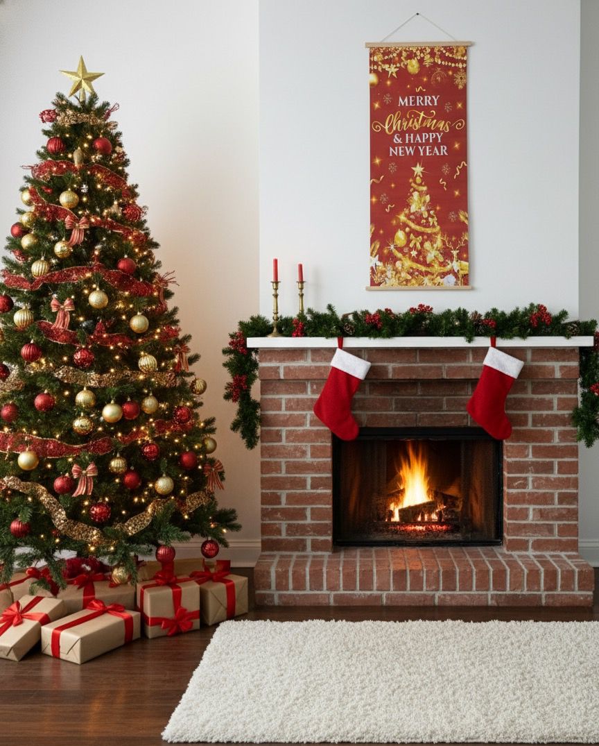 pendón decorativo navidad