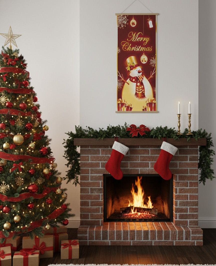 pendón decorativo navidad
