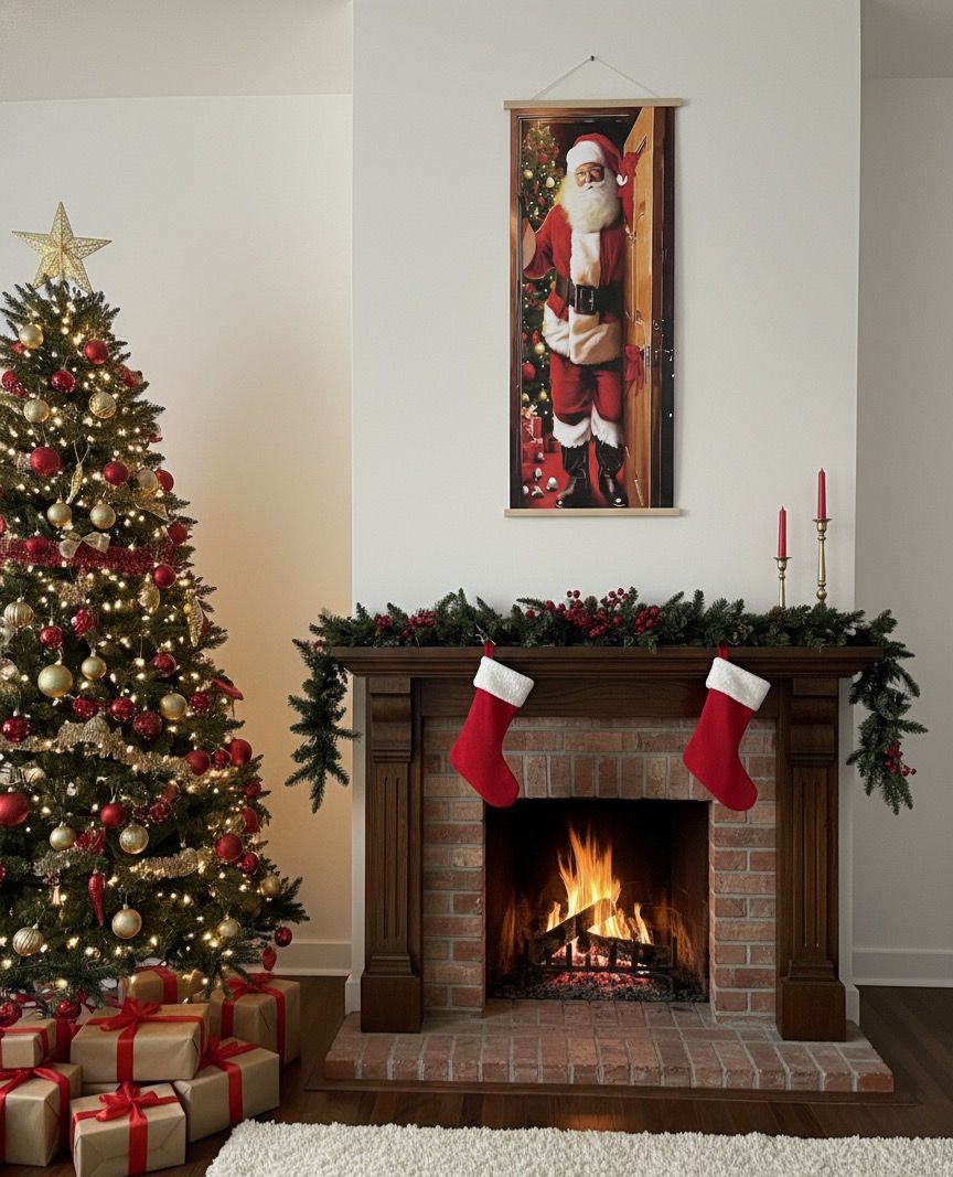 pendón decorativo navidad