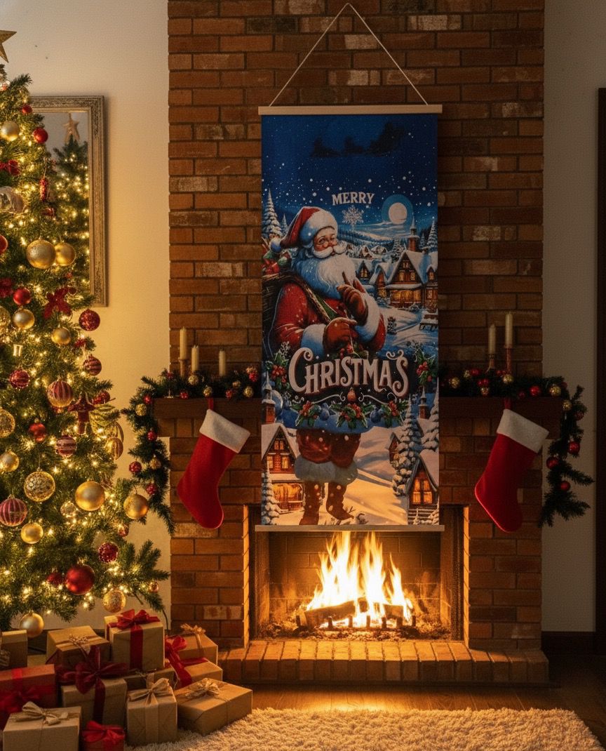 pendón decorativo navidad