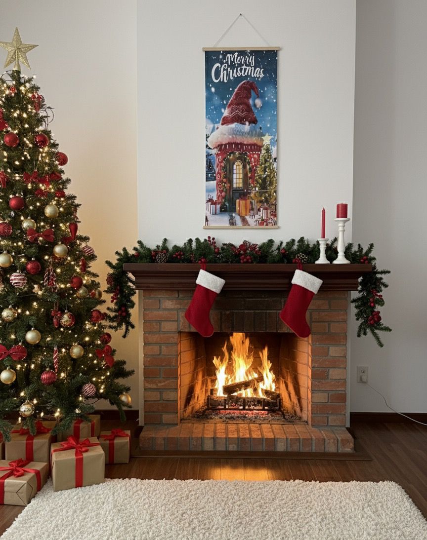 pendón decorativo navidad