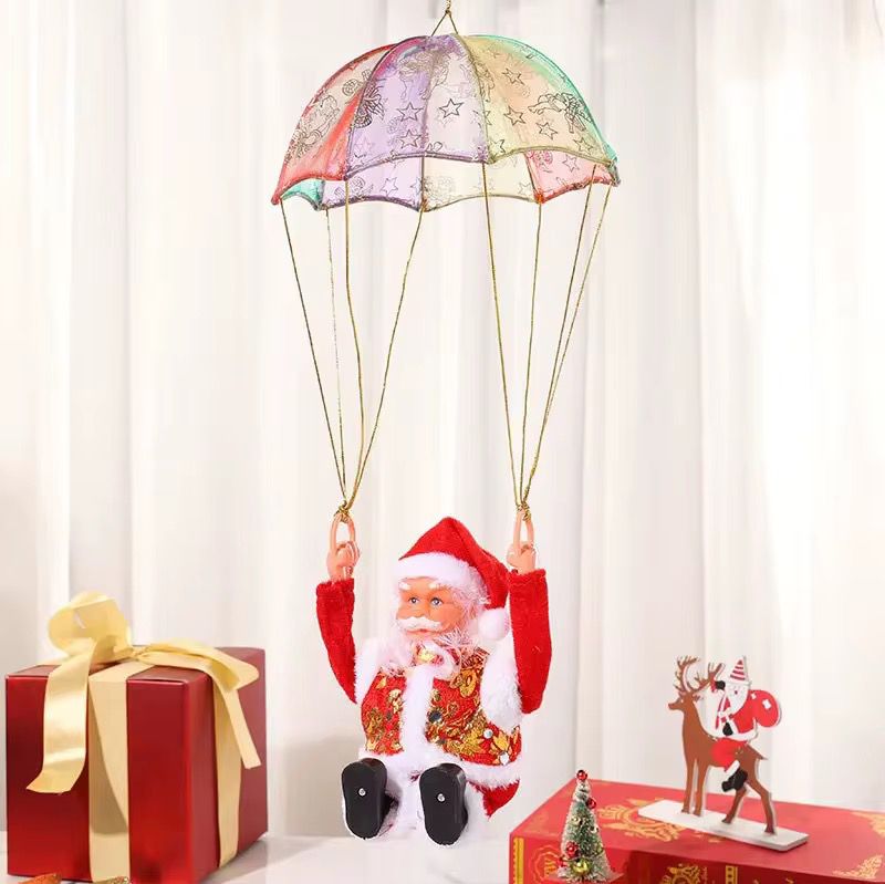 papa noel paracaidas