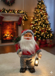 PAPA NOEL CON SONIDO Y BAILA (NO TIENE LUZ ) EN BOLSA GRIS