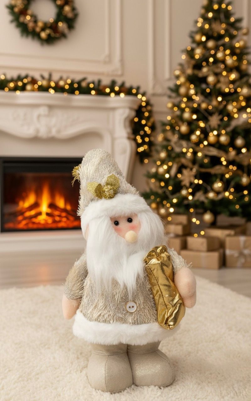papa noel blanco con sonido