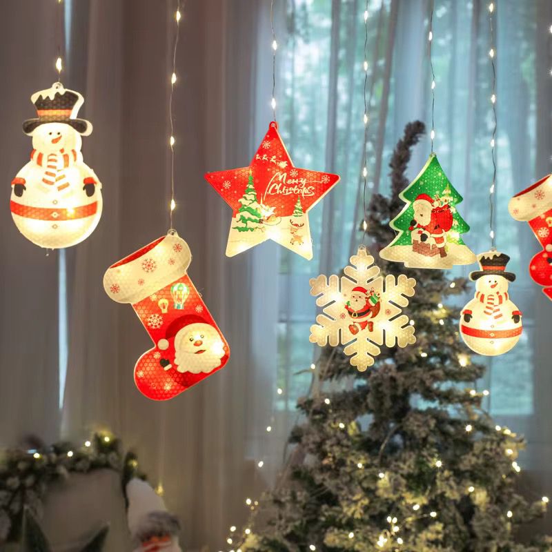 luz cascada emojis navideños
