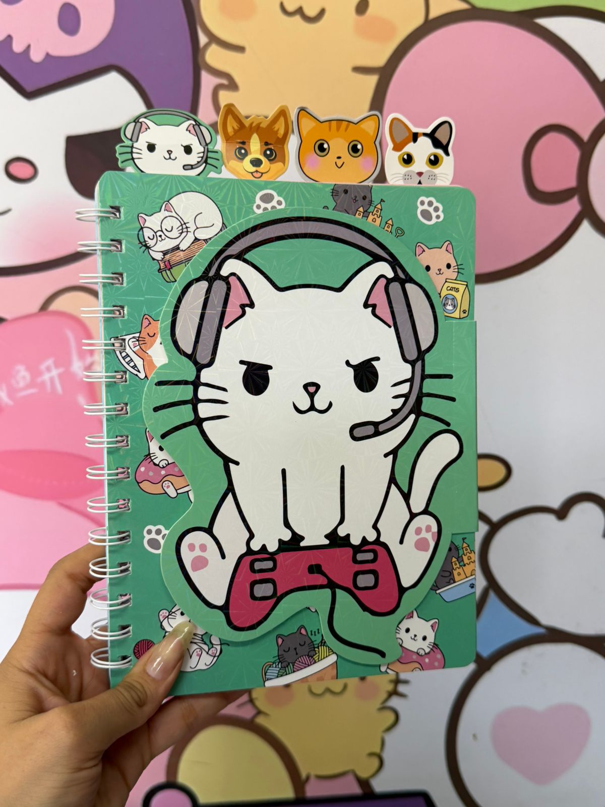 libreta gatito 60 hojas
