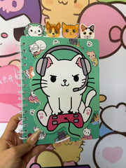 libreta gatito 60 hojas