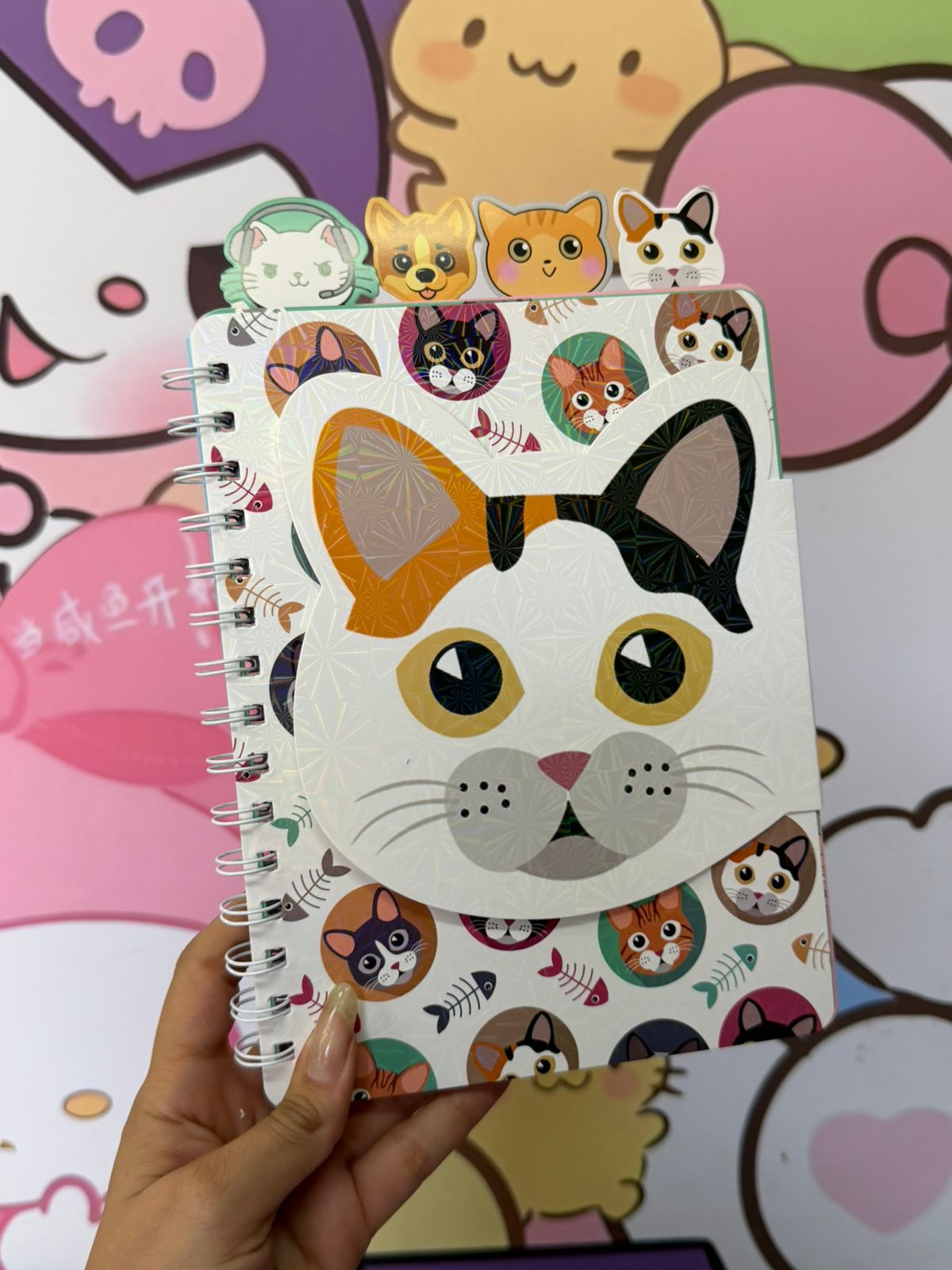 libreta gatito 60 hojas