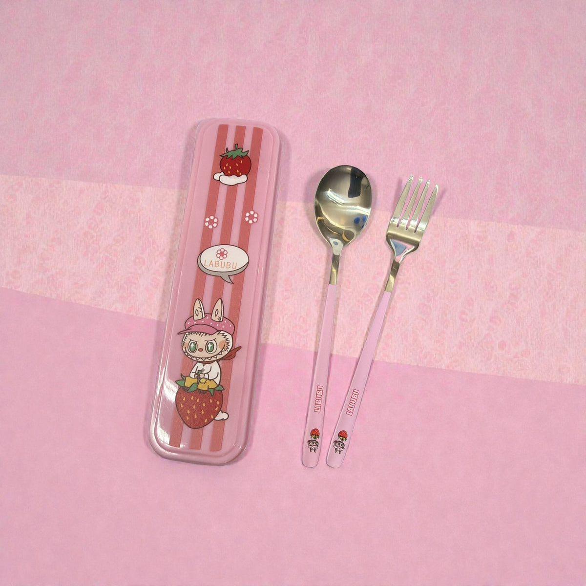 set de cubiertos labubu