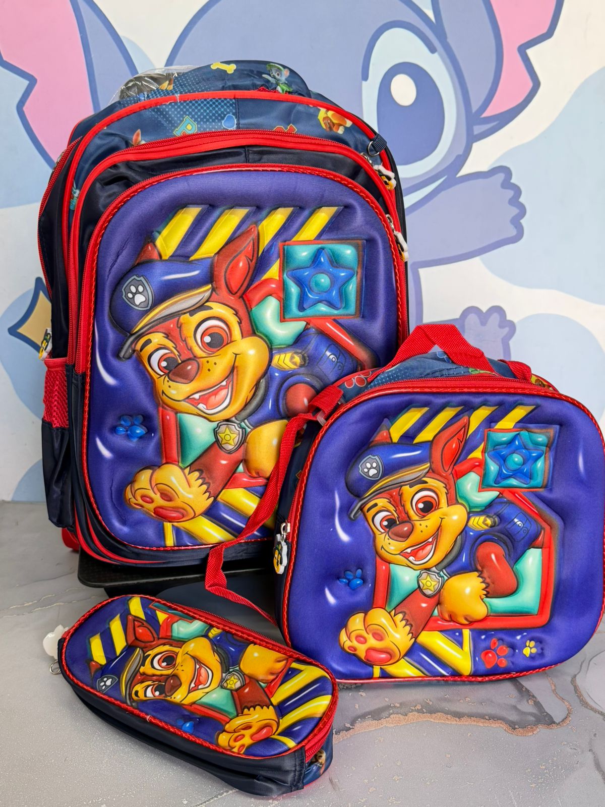 trio escolar con rodachines 430