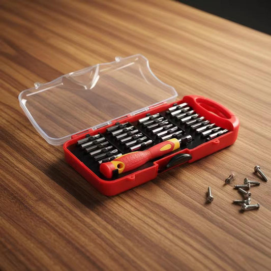 destornillador 27 pcs caja roja