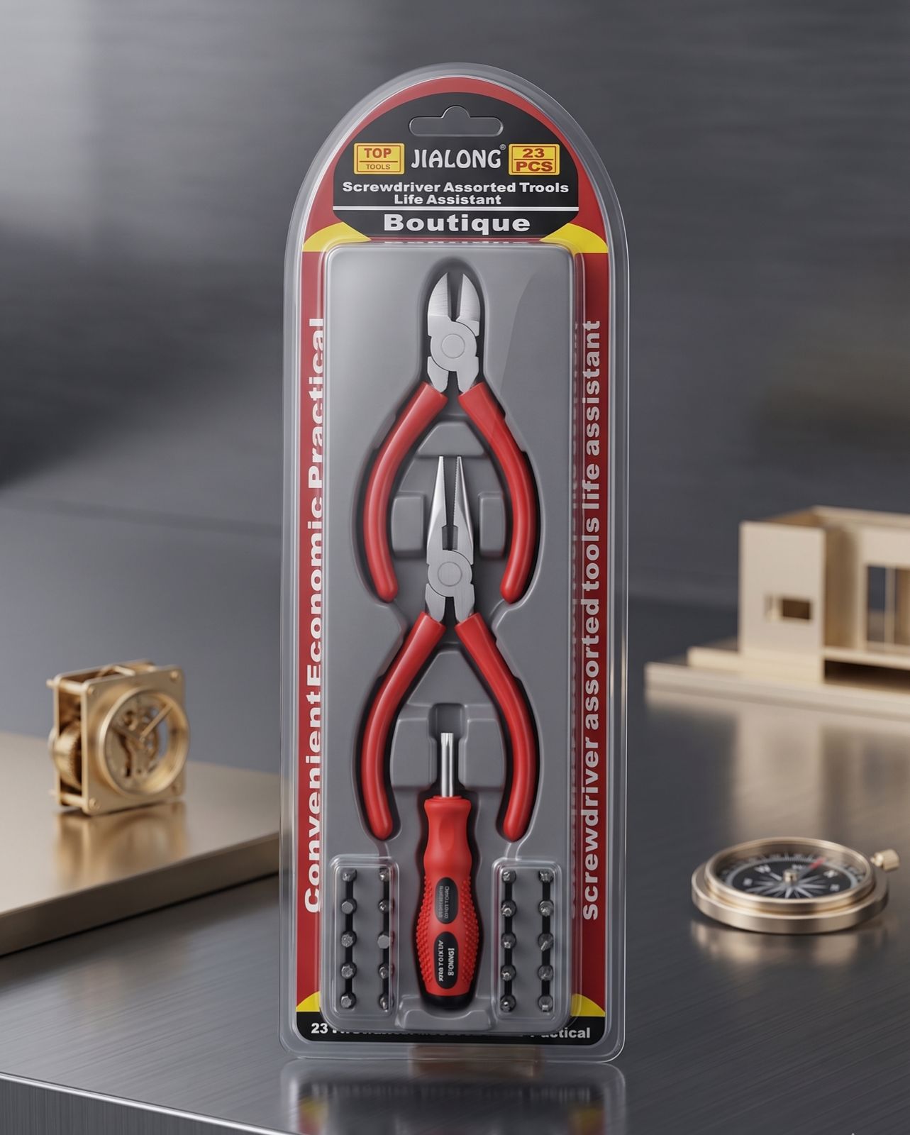 set herramienta 23 piezas pinza destornillador