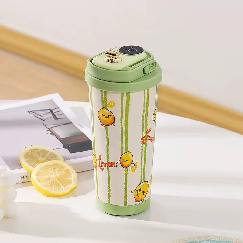 termo de 520 ml con seguro en tapa kwai caja amarilla