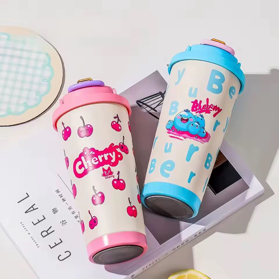termo de 520 ml con seguro en tapa kwai caja amarilla