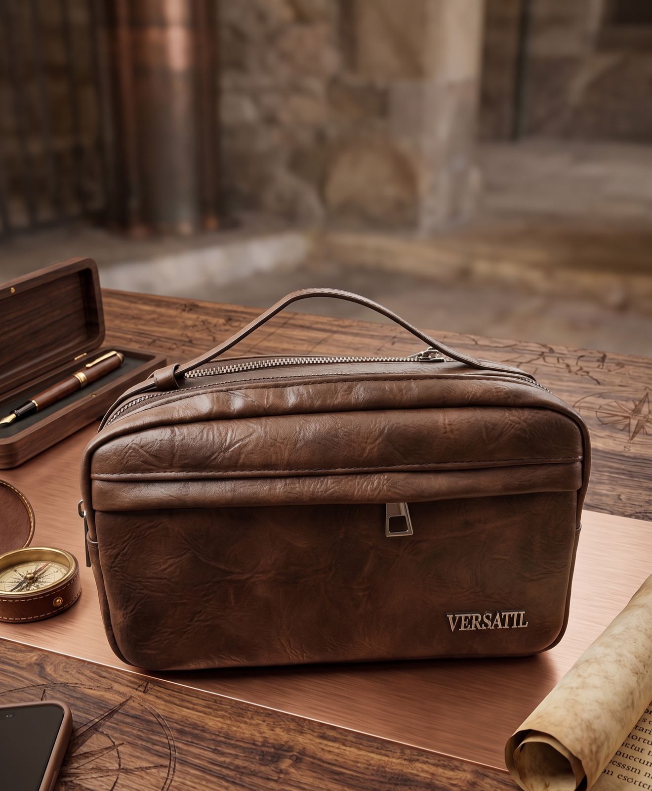 bolsos de caballero cuerina y500