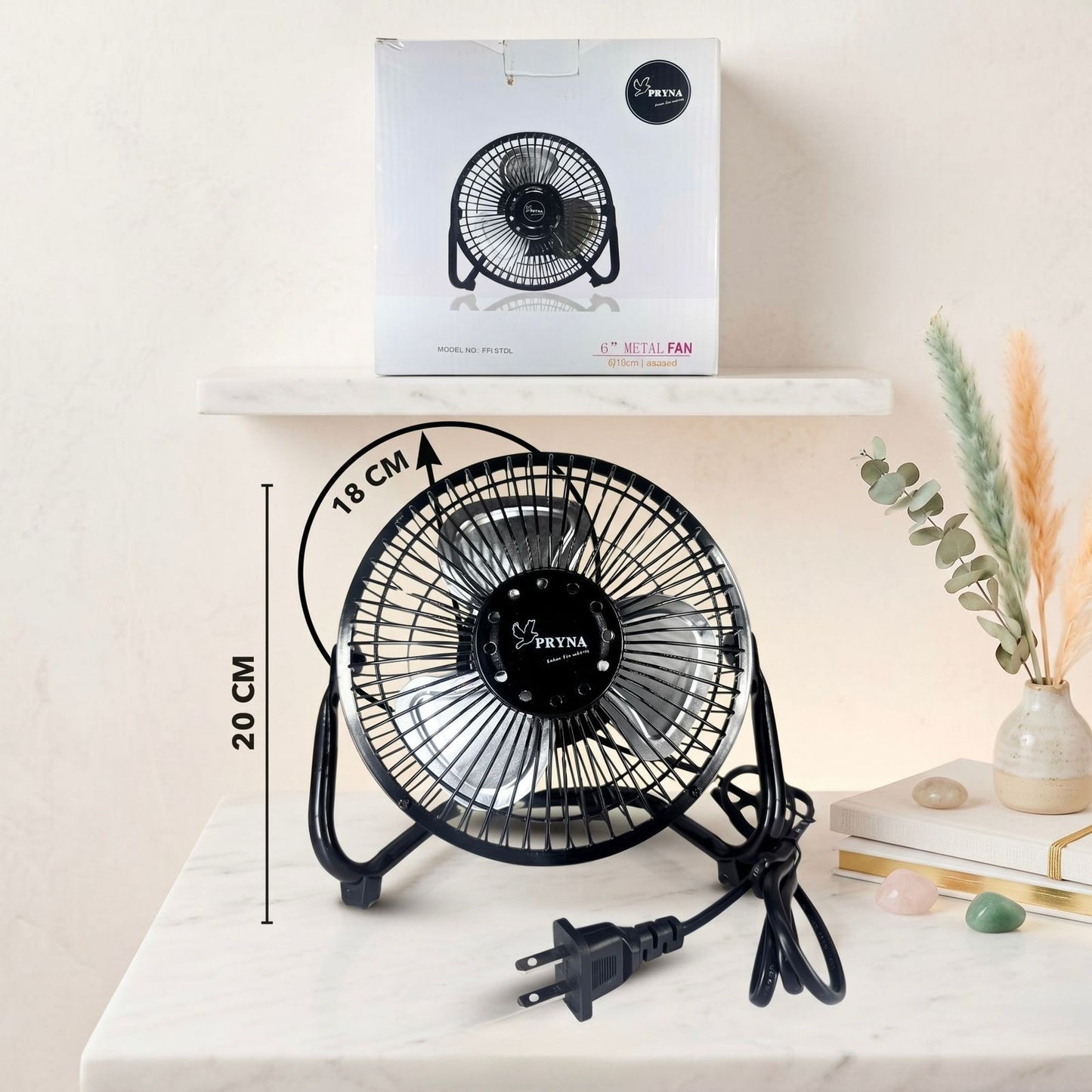 ventilador 6 pulgadas metalico