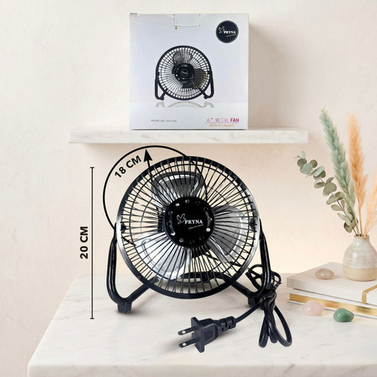 ventilador 6 pulgadas metalico