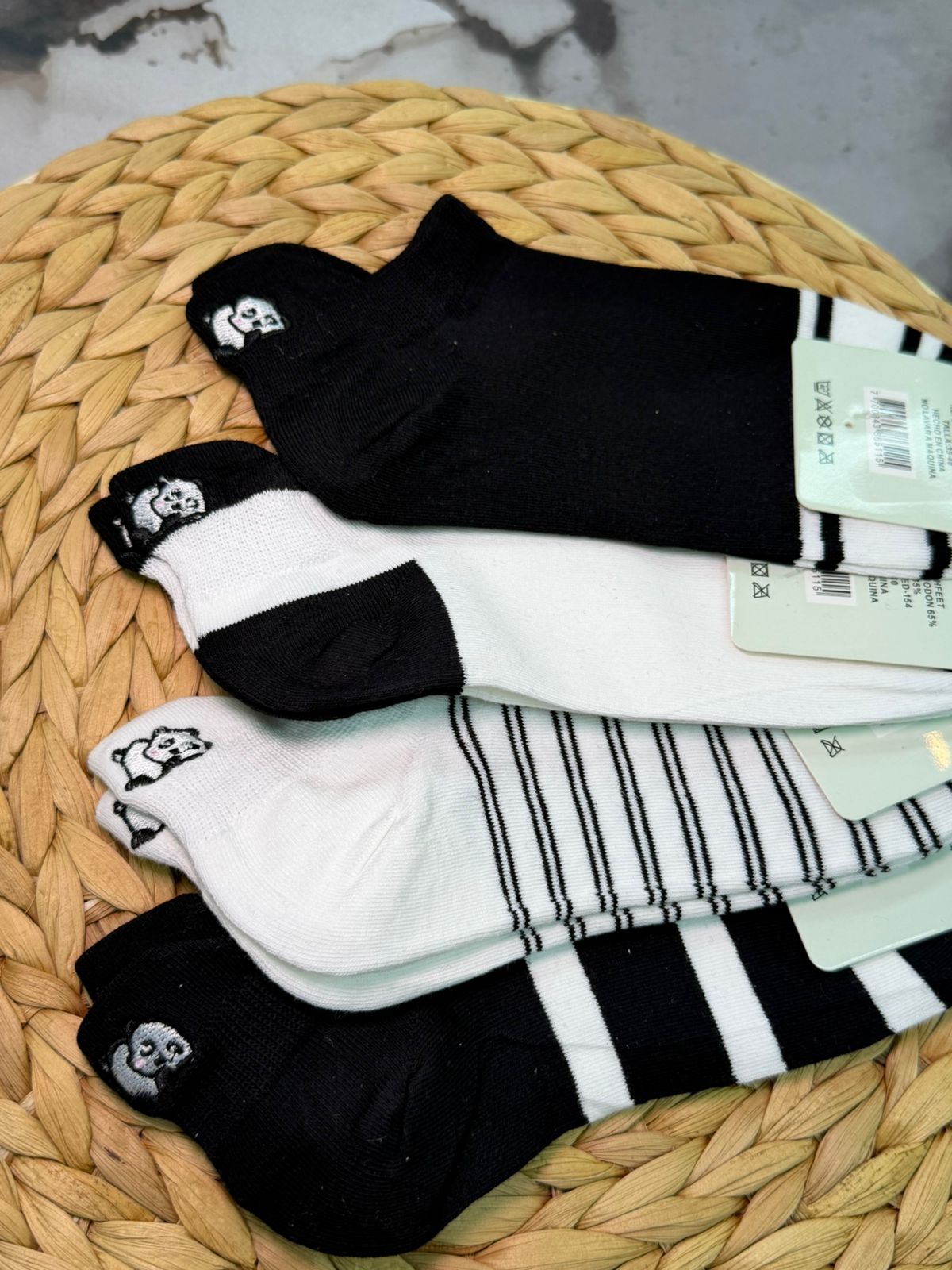 medias panda completo x10 pares