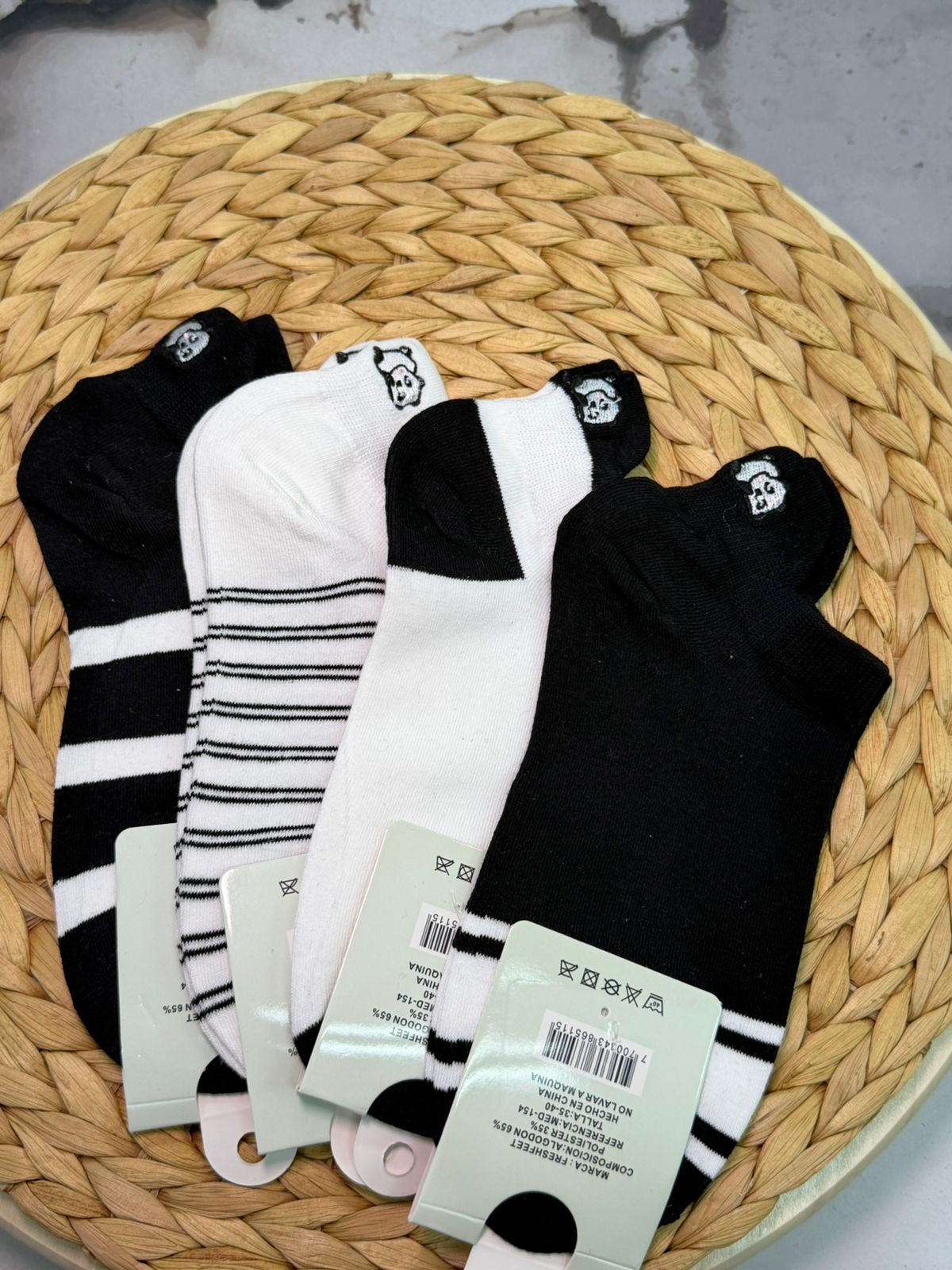 medias panda completo x10 pares