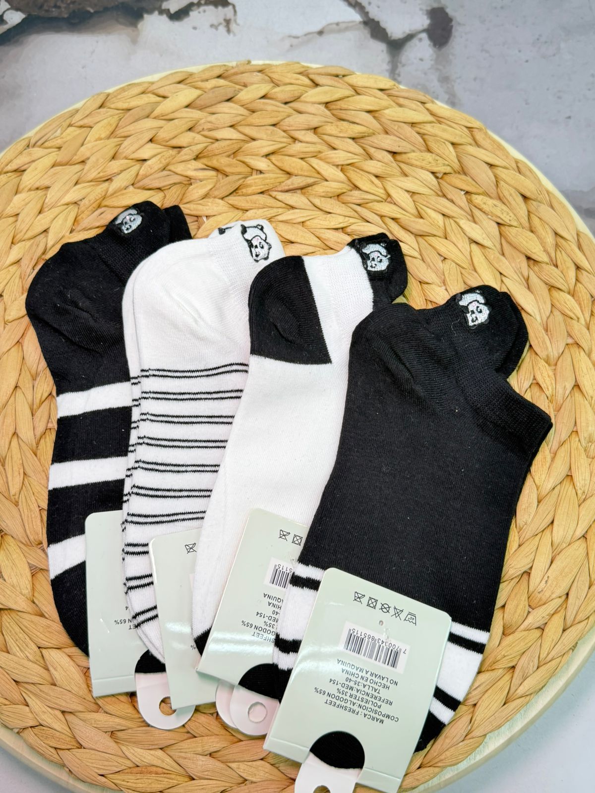 medias panda completo x10 pares