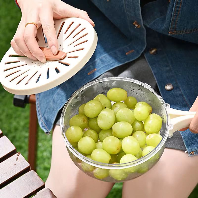 ESCURRIDOR DE FRUTAS Y VERDURAS MAS RECIPIENTE