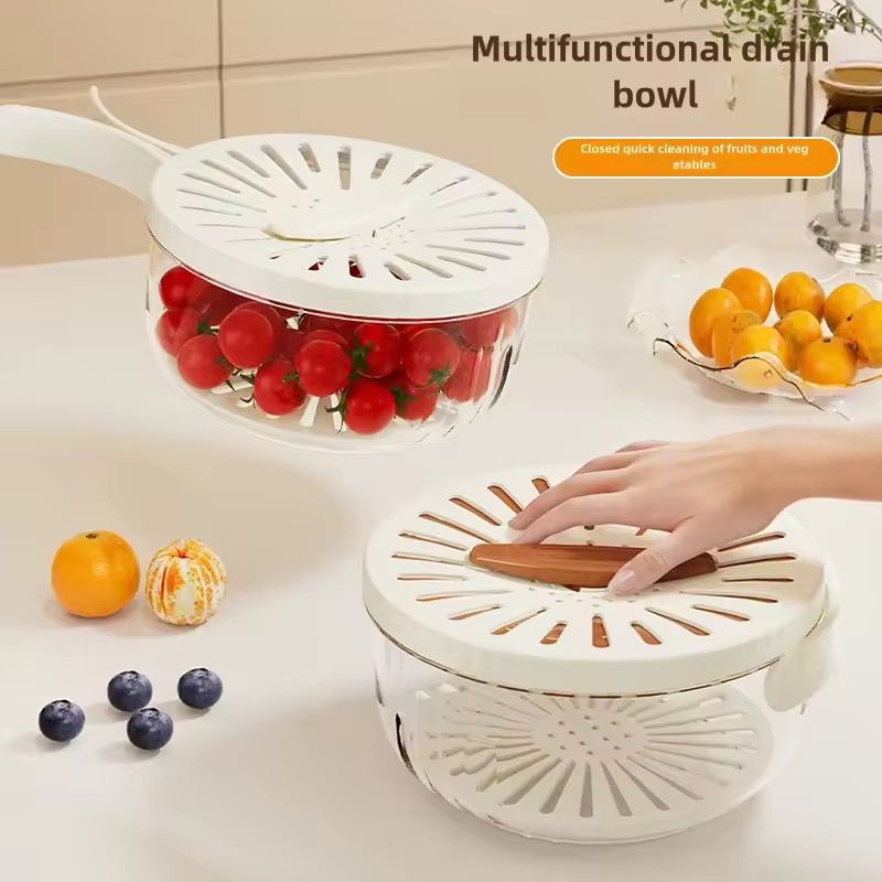 ESCURRIDOR DE FRUTAS Y VERDURAS MAS RECIPIENTE