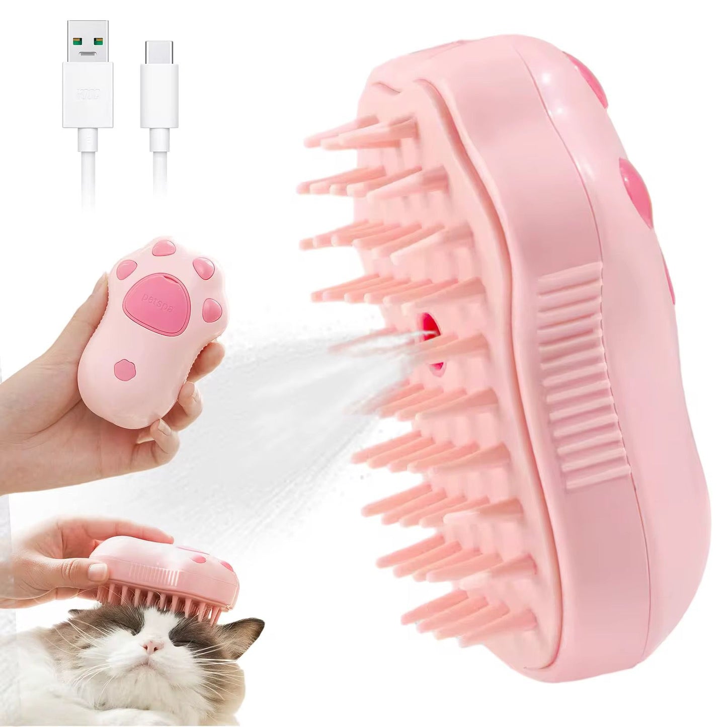CEPILLO VAPORIZADOR HUELLA CAJA ROSA