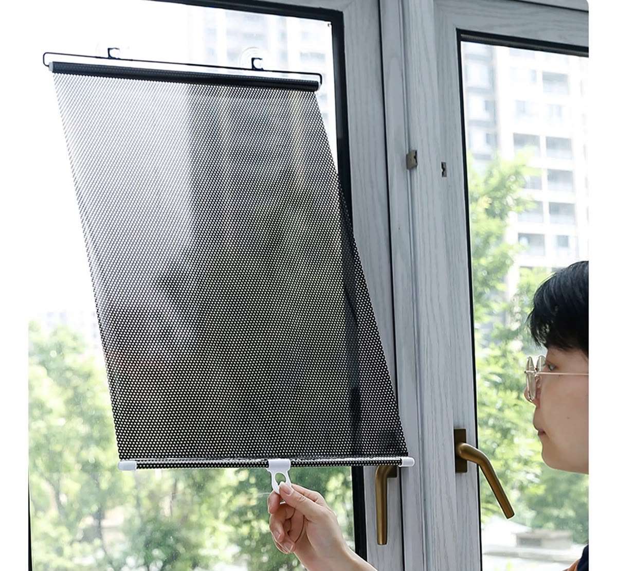 persiana plegable de ventana