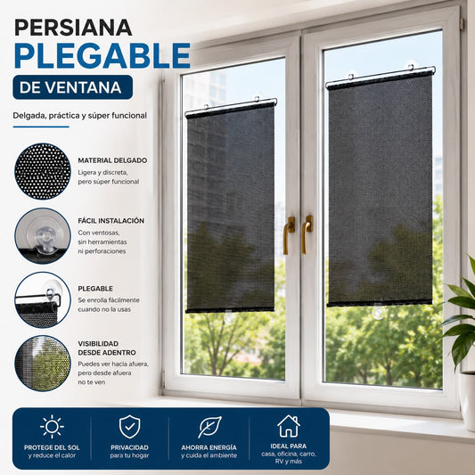 persiana plegable de ventana