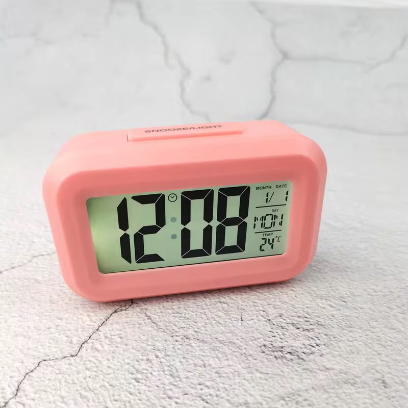 RELOJ DESPERTADOR MINI ROSADO
