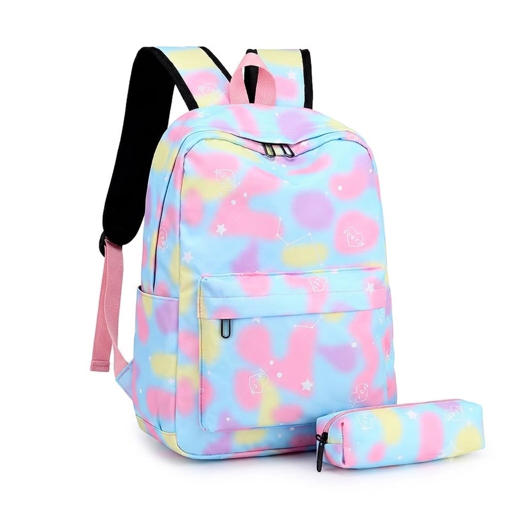 morral con cartuchera kwaii