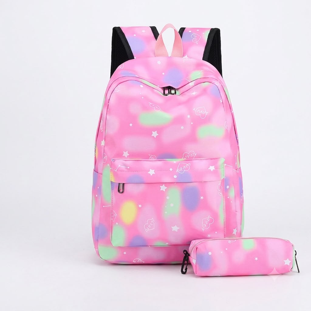 morral con cartuchera kwaii