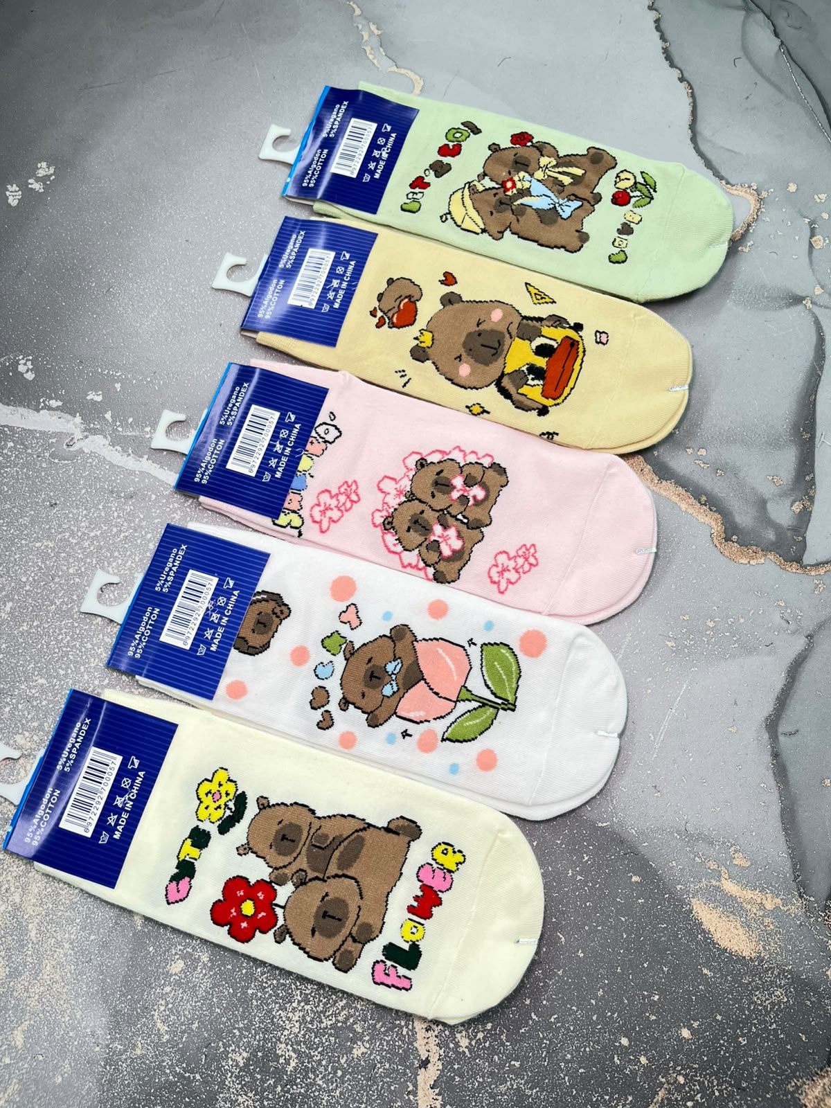 medias capibara estampado x10 nueva ref