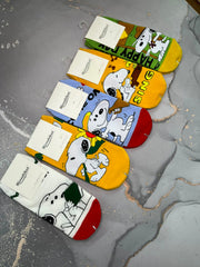 medias snoopy coloridas x10
