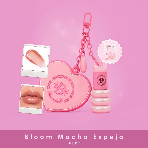gloss llavero con espejo bloom espejo