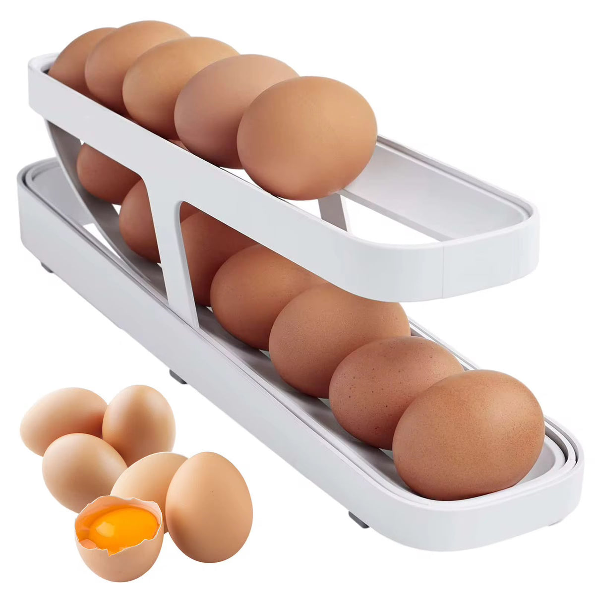 organizador de huevos tipo dispensador