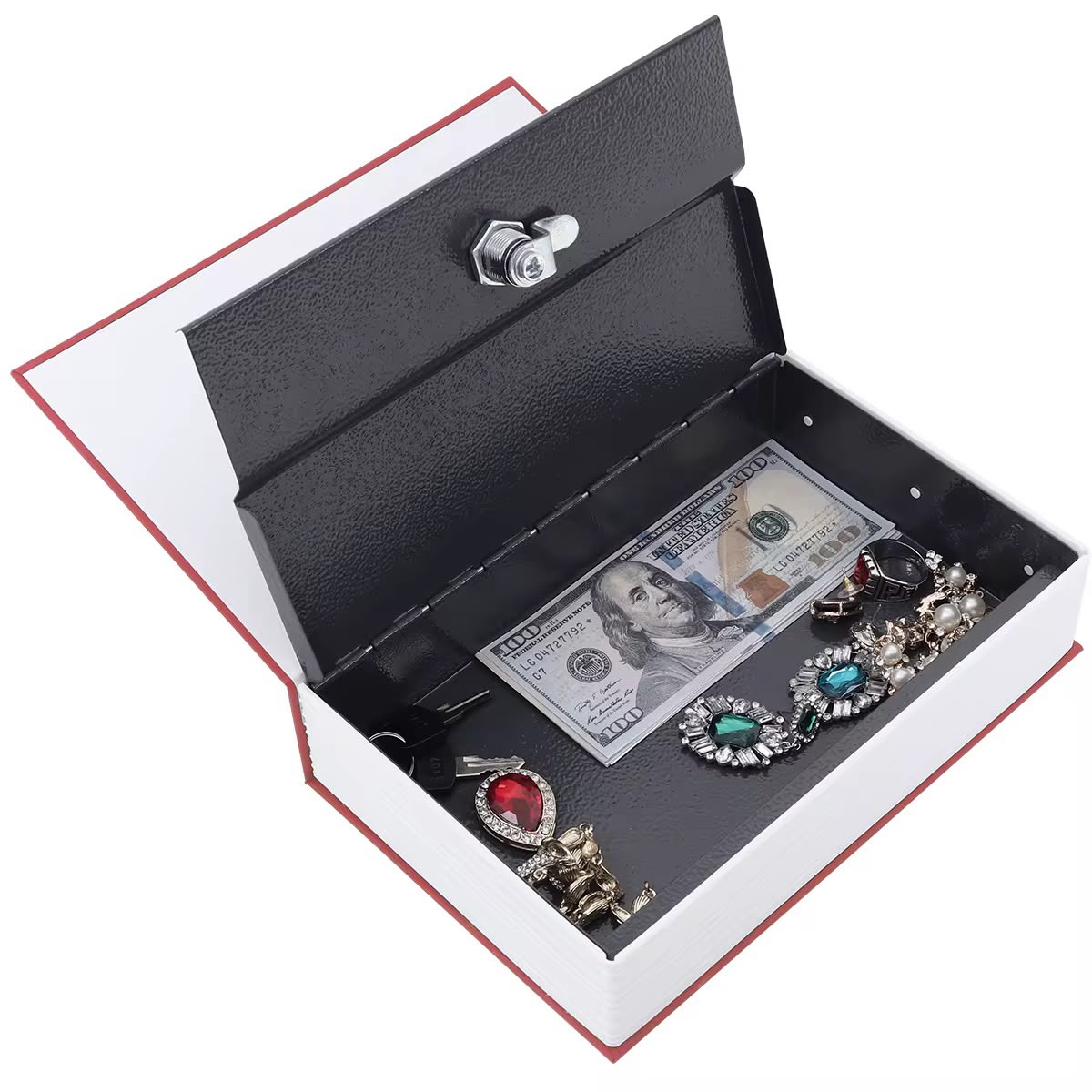 caja fuerte libro con apertura de llave ref 309