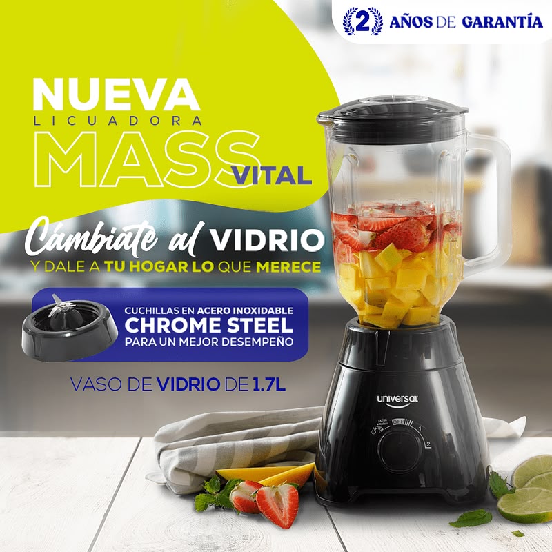 LICUADORA MASS VITAL UNIVERSAL 550W 1.7 LITROS L50886
