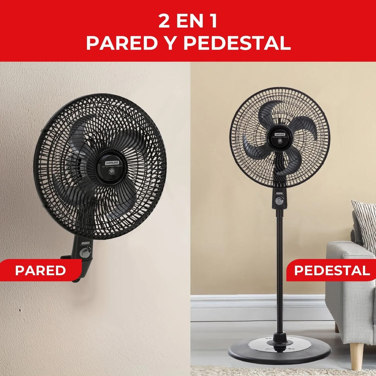 ventilador samurai 2 en 1