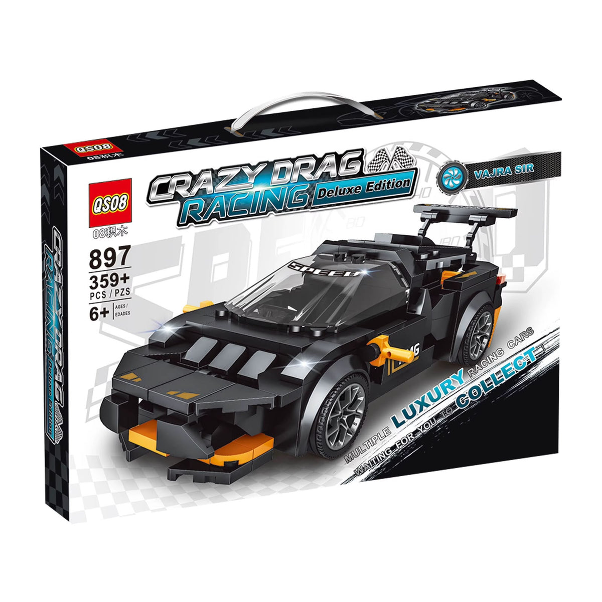 carro armable 897 negro