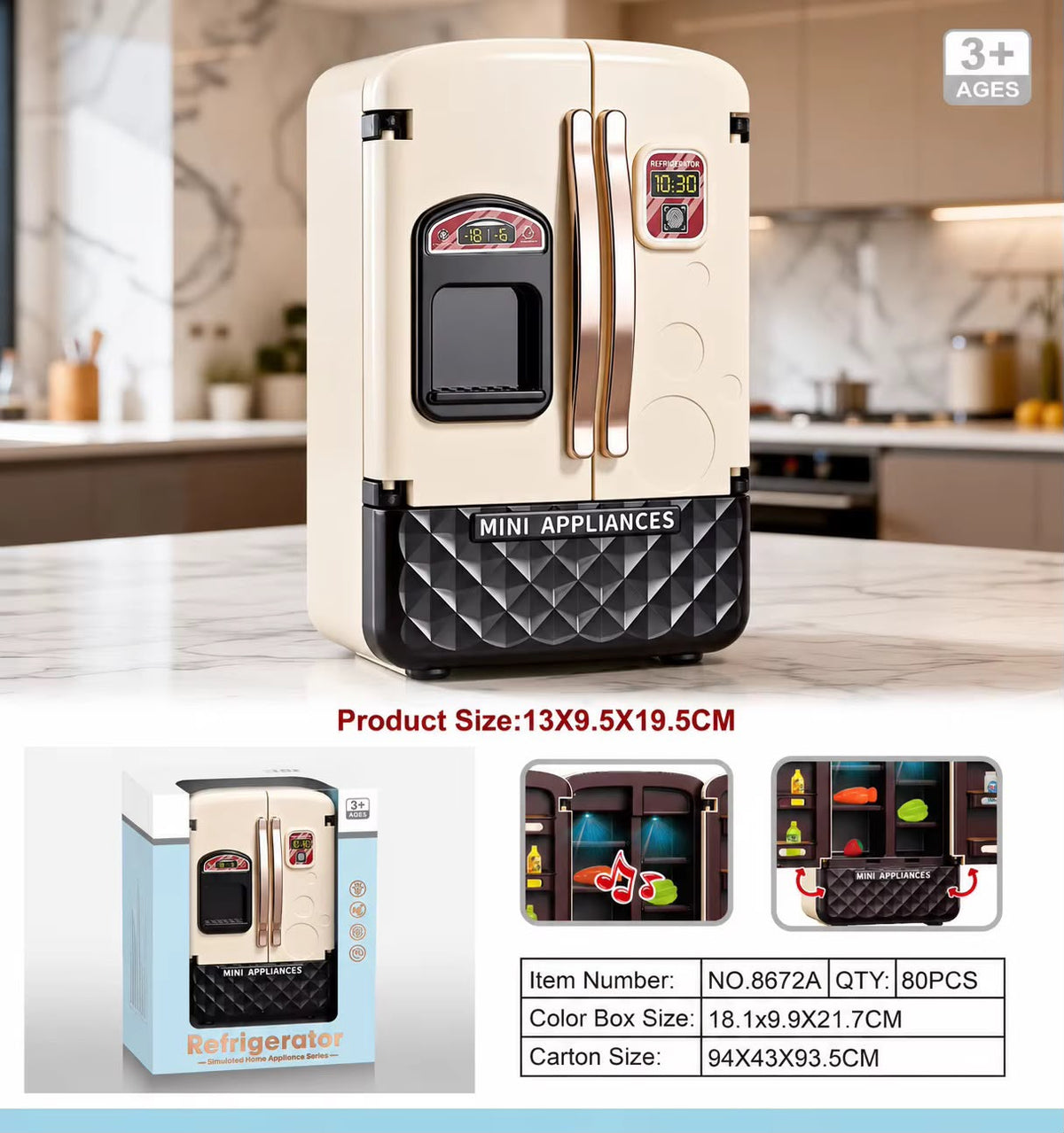refrigerador infantil  8672a