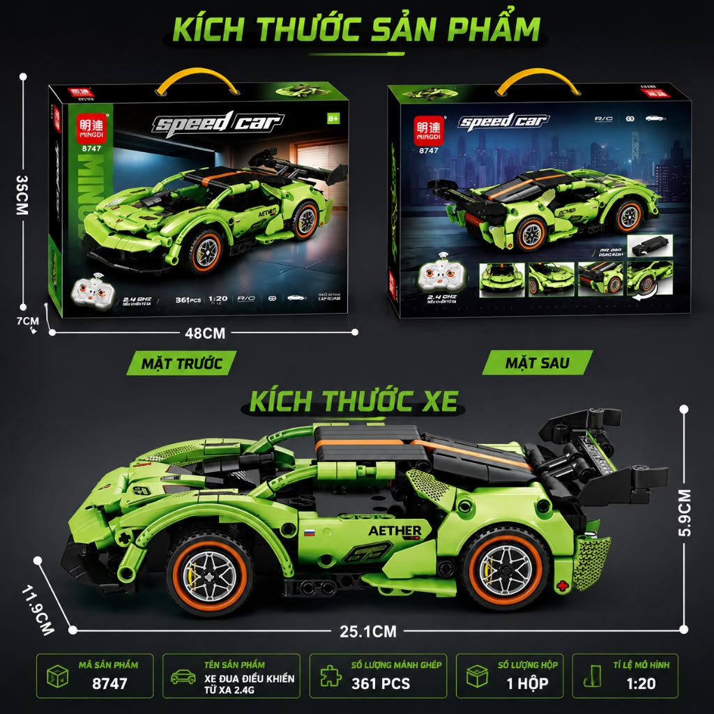 carro armable 8747 verde