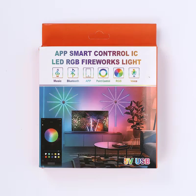 CINTA LED FUEGOS ARTIFICIALES 50 CM USB