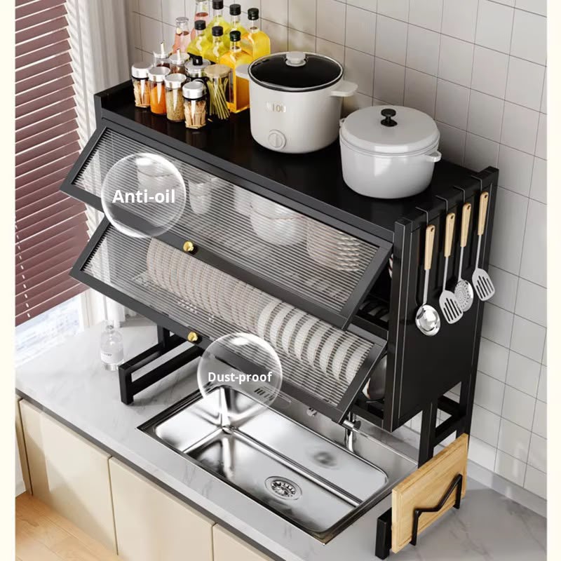 escurridor de platos 2 niveles rack 008