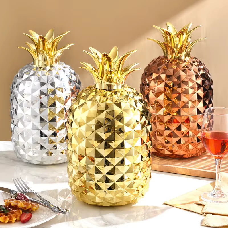 Juego de cubiertos  24 piezas en forma de piña