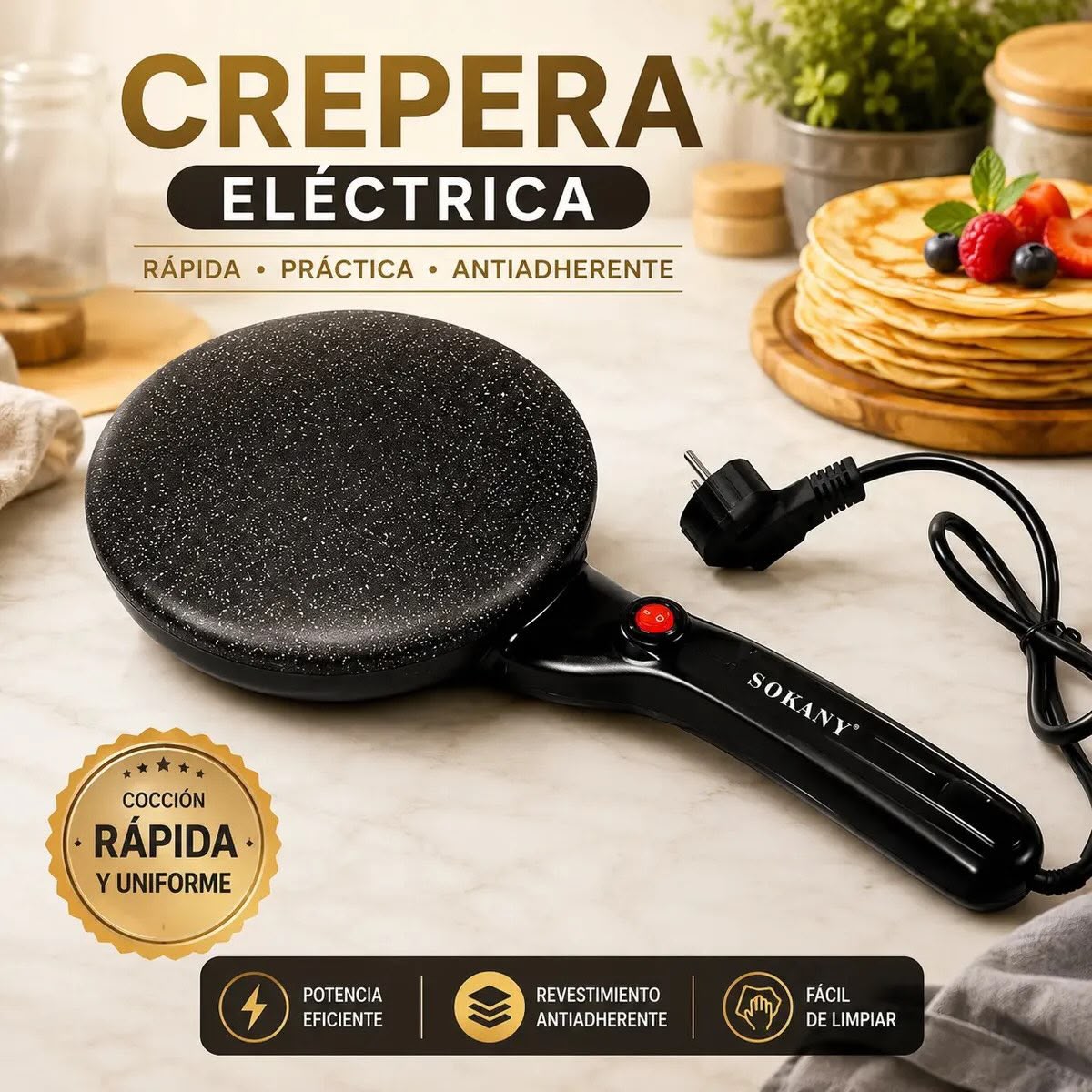 CREPERA ELÉCTRICA SOKANY