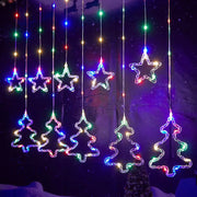 luz cascada de 3 metros estrella con arbol  REF. 1739