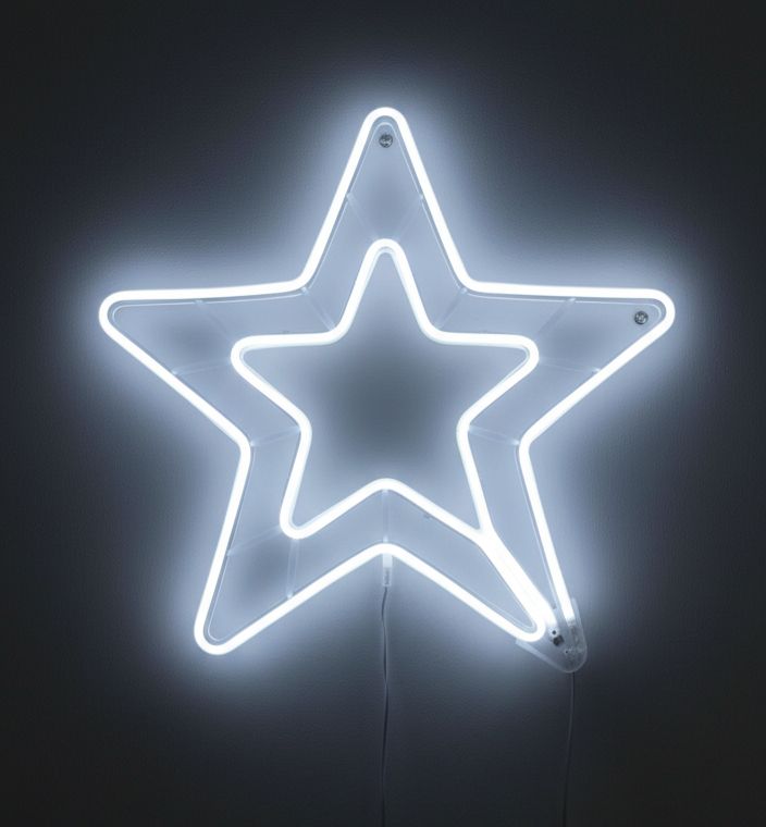 estrella de navidad tubo decorativa